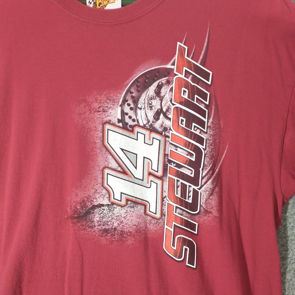 Winners Circle Tony Stewart 14 NASCAR Racing T-Shirt Red Mens XL Office Depot - Picture 2 of 12